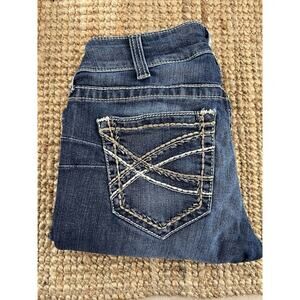 Ariat Jeans Womens 28R Blue Boot Cut Western Rodeo